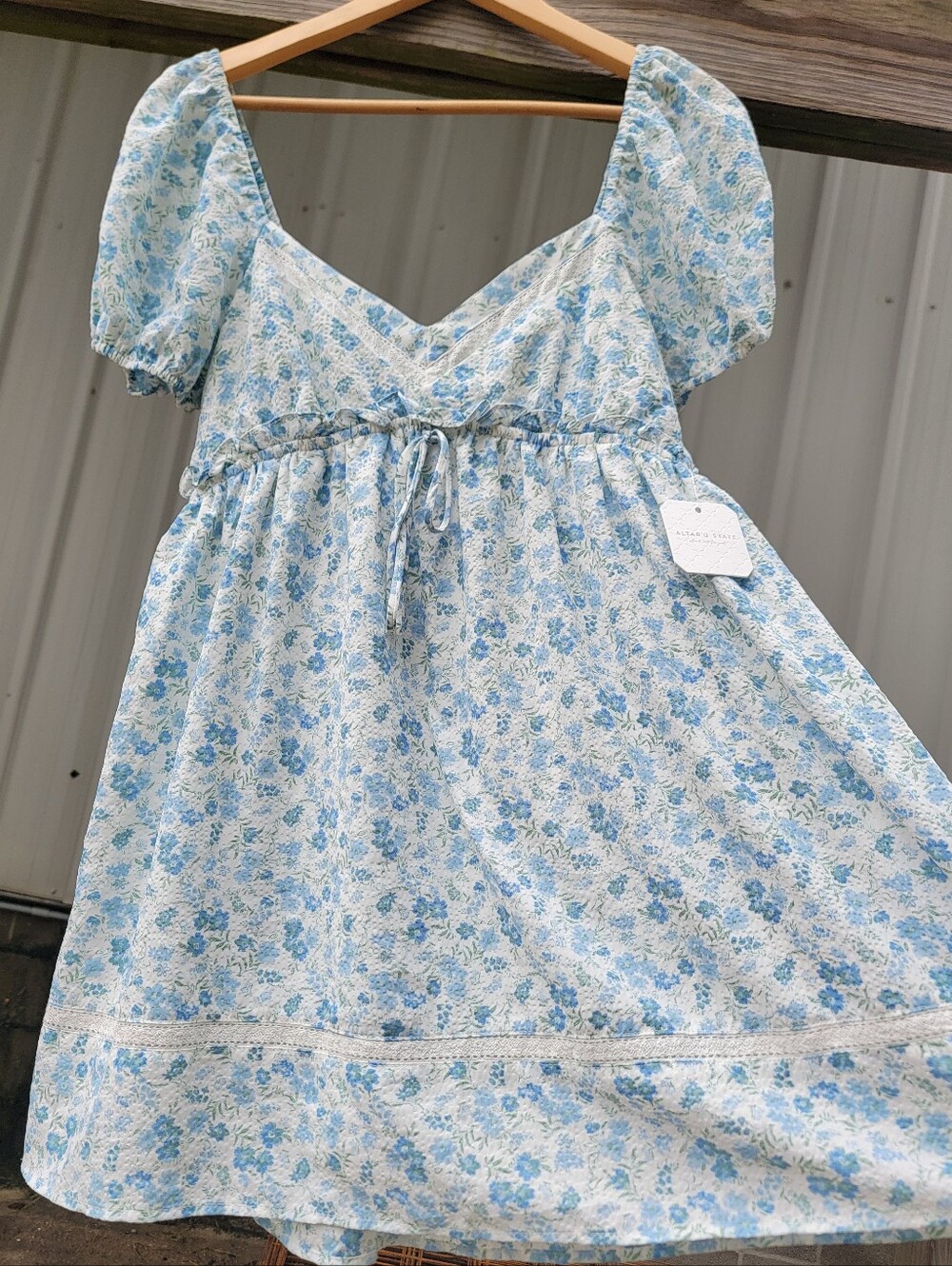 Altar'd State Sherily Floral Mini Dress NWT Large